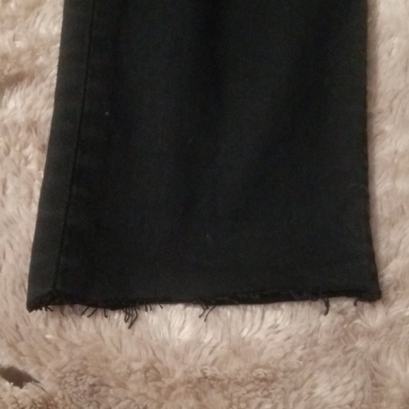 VNTG LEVI'S 510 BLACK SKINNY JEAN SZ31/32 RAW HEM - Picture 8 of 11